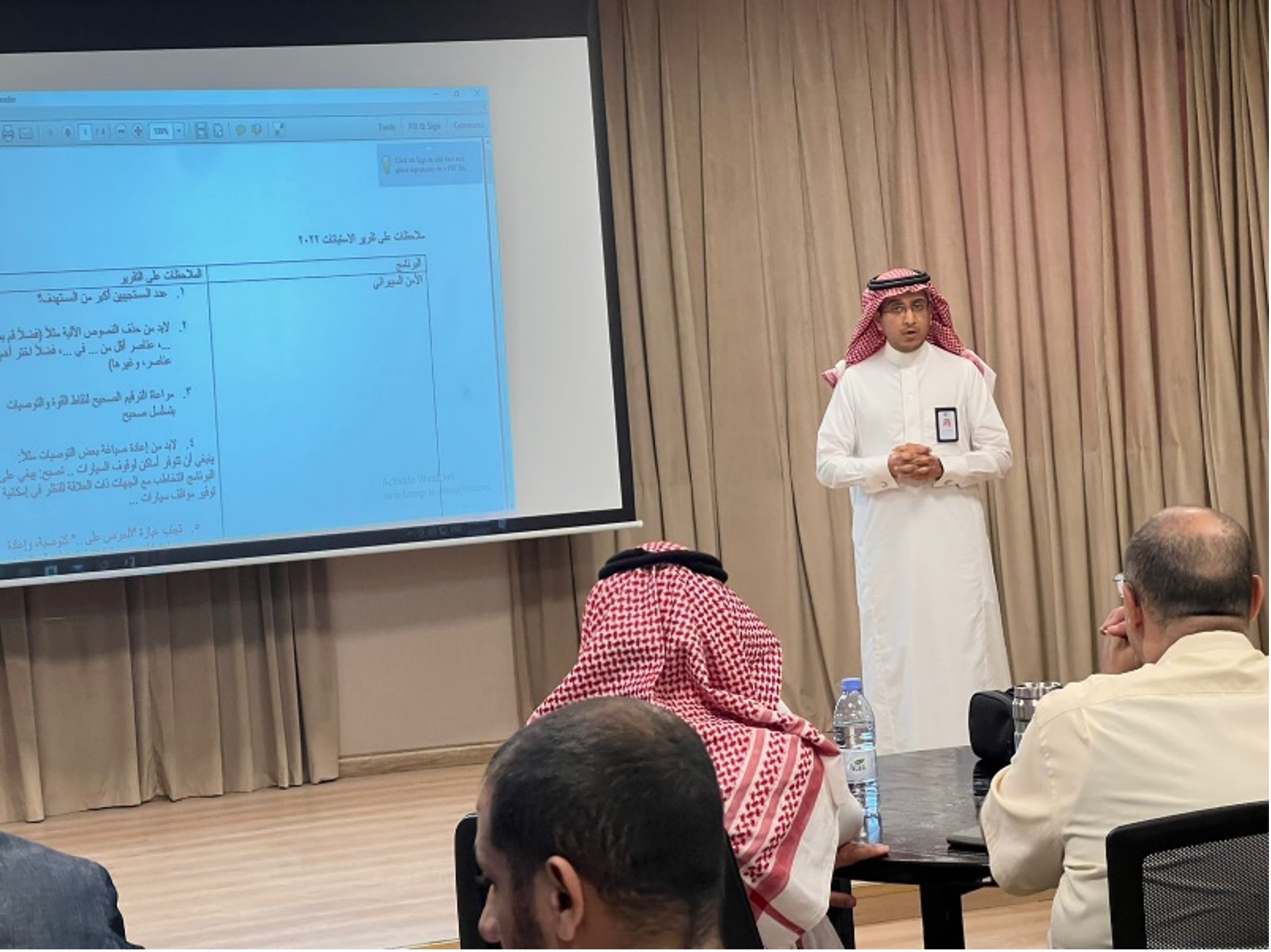موائمة مخرجات المقرر مع مخرجات البرنامج لكلية الهندسة وتقنية المعلومات